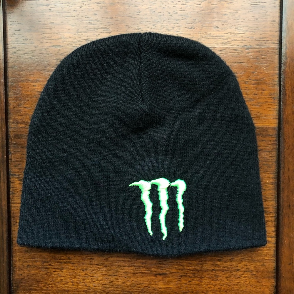 Monster Energy Beanie - Black and Green